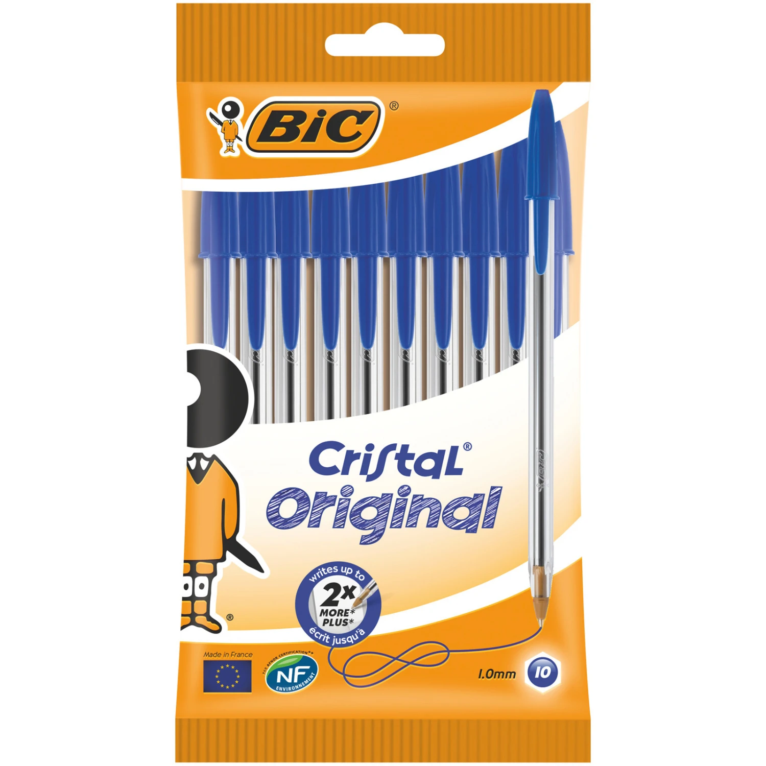BIC Kugelschreiber Cristal M, 10 Stück