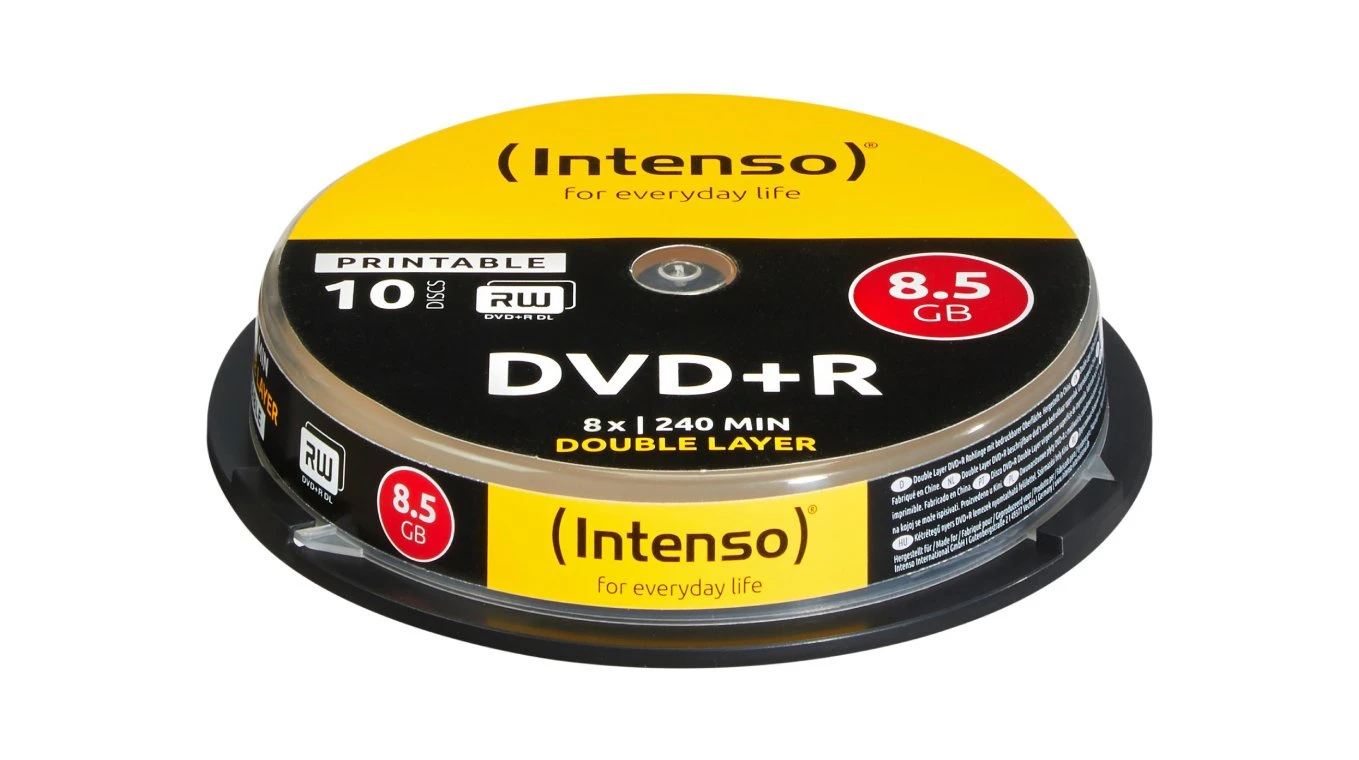 INTENSO DVD+R Cake Box 8.5GB - 10er Pack