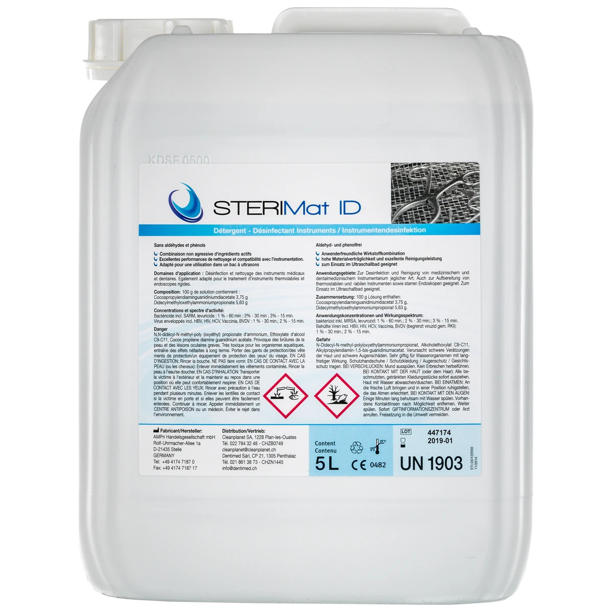 DENTIMED Instrumentendesinfektionsmittel Sterimat ID Neu 5 L