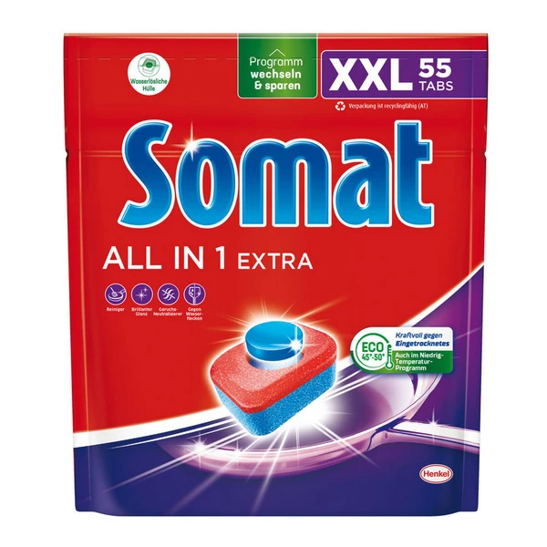 SOMAT Geschirrspültabs All In 1 Extra XXL, 6 x 55 Stück