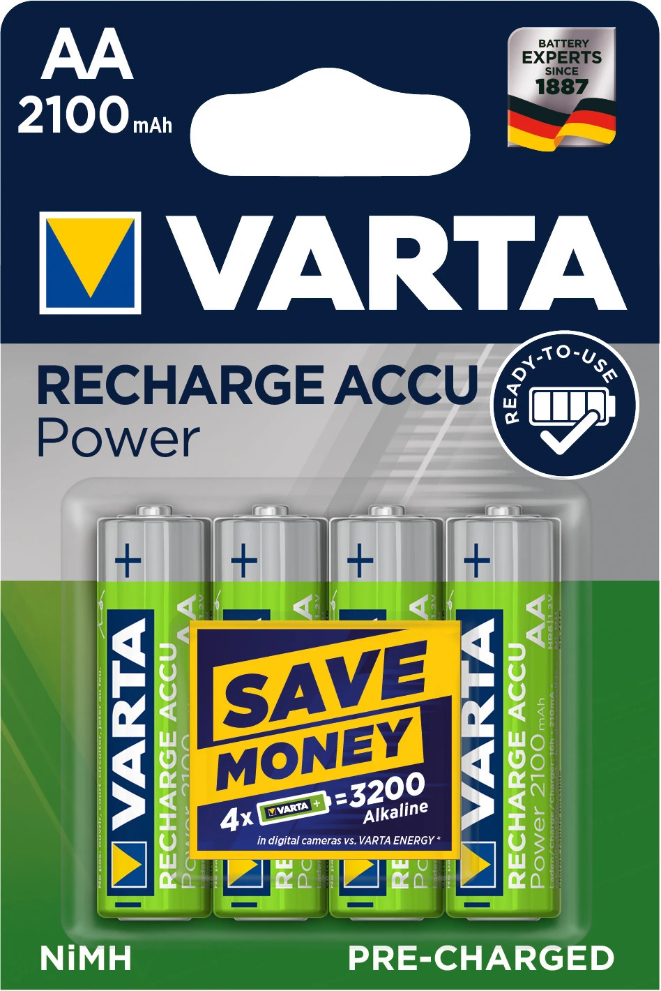VARTA Batterie Recharge Accu Power AA/HR6