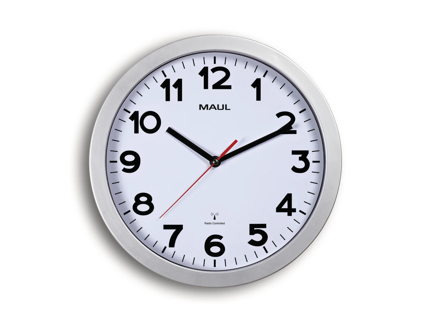 MAUL Wanduhr silber - MAULstep 30RC  - 30 cm
