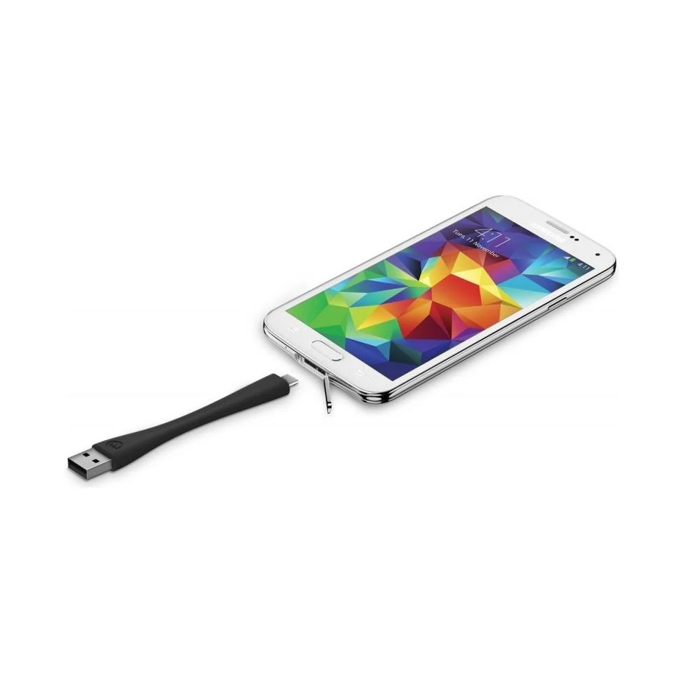 Mophie Memory Flex USB auf Micro-USB Kabel 10 cm