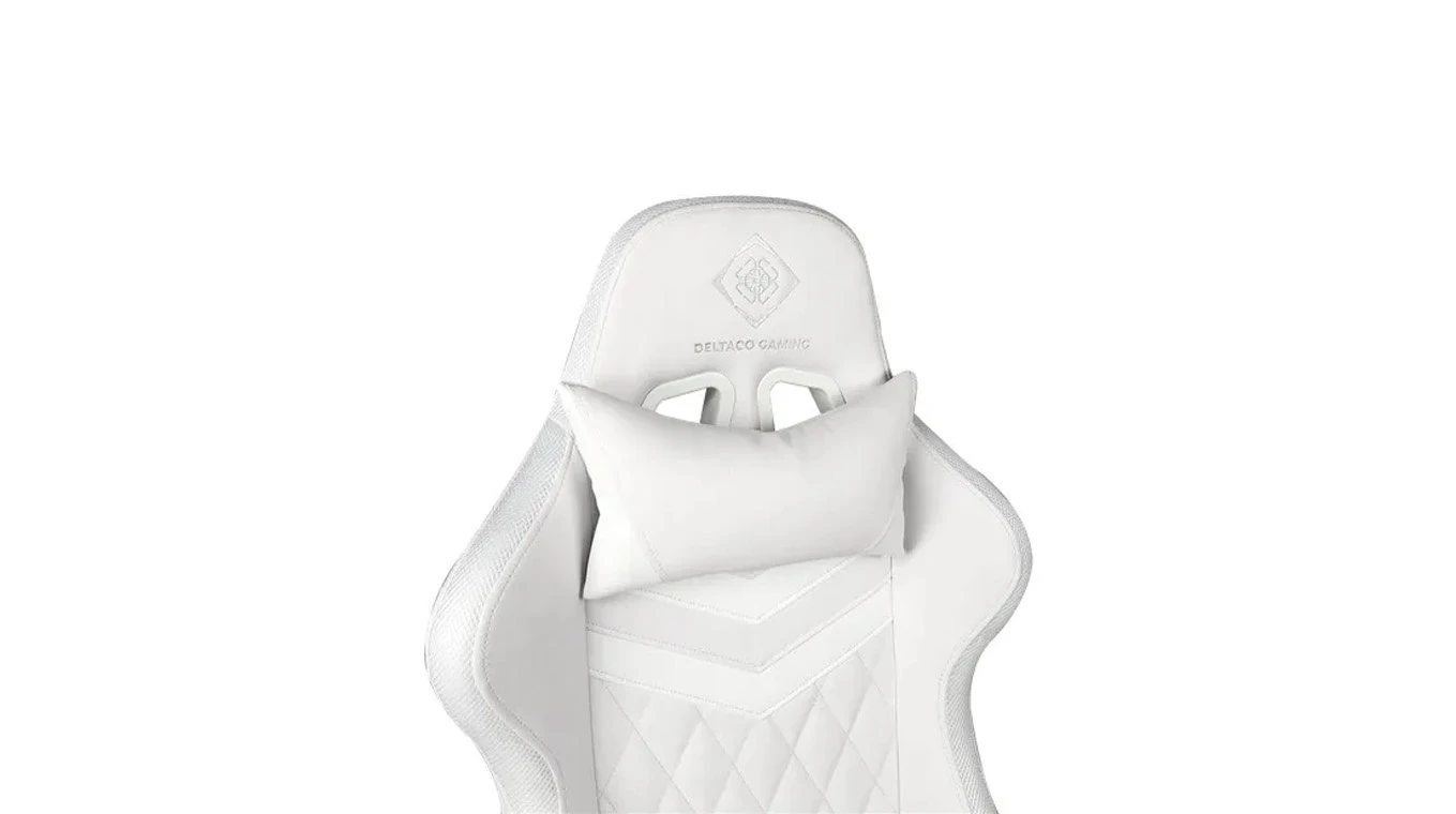 DELTACO RGB LED Gaming Chair White GAM-080-W