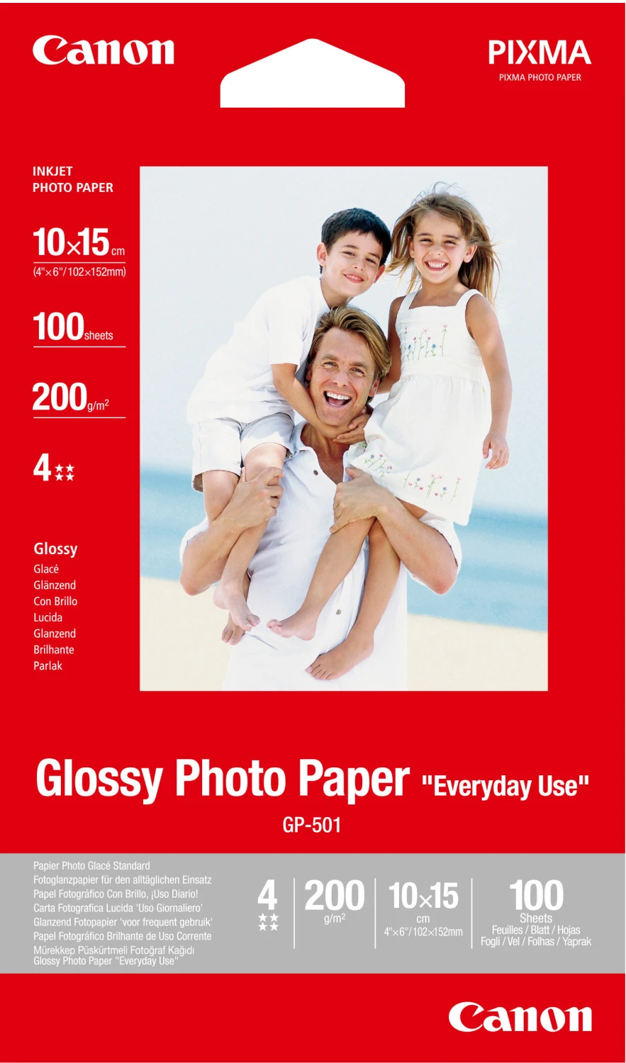 CANON GP-501 Fotopapier glänzend, 15 x 10cm, 210g/m2