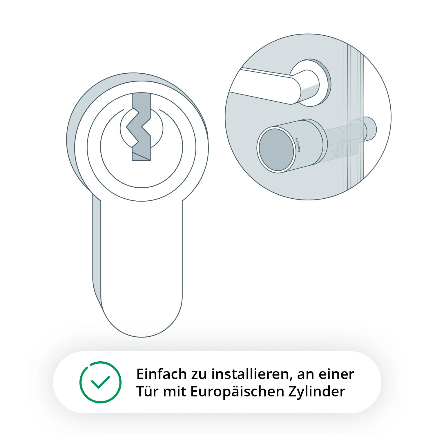 Netatmo Intelligentes Türschloss & 3 Schlüssel