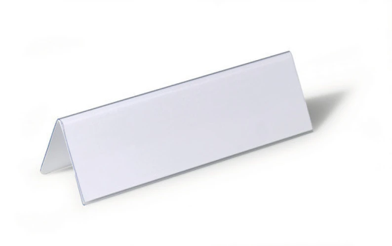 DURABLE Tischnamensschild 61 x 210 mm PVC, Dachform