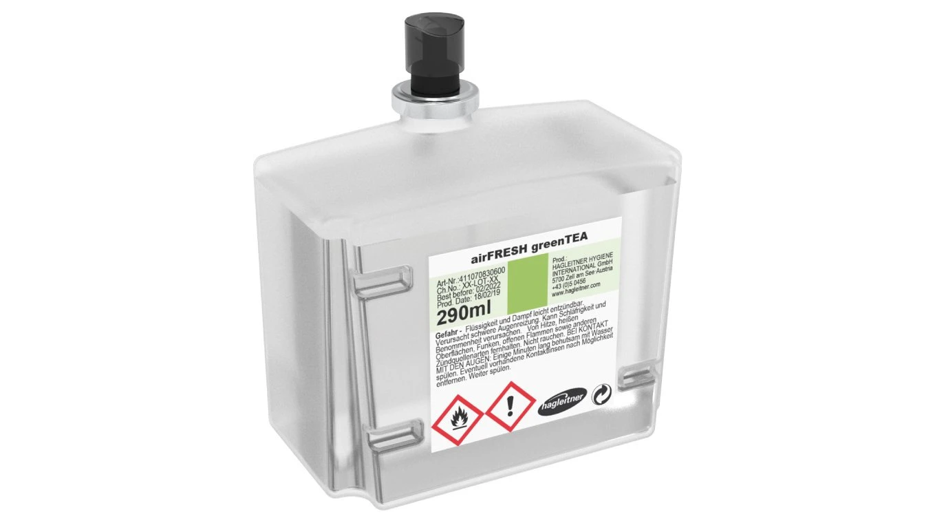 HAGLEITNER Raumduft airFRESH greenTEA 290 ml, 8 Stück