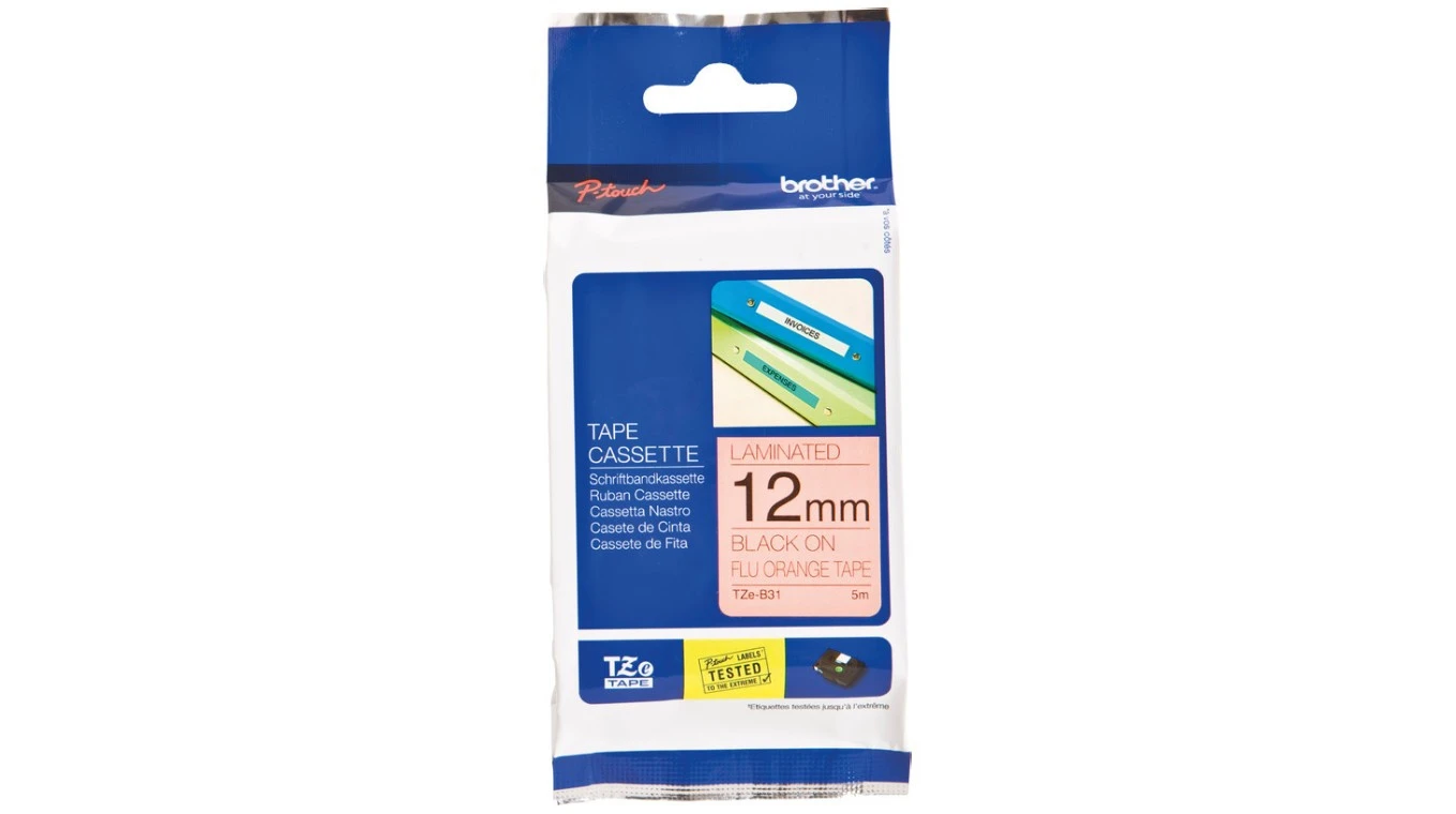 BROTHER P-touch® TZe-B31 Schriftband, 12 mm x 5 m