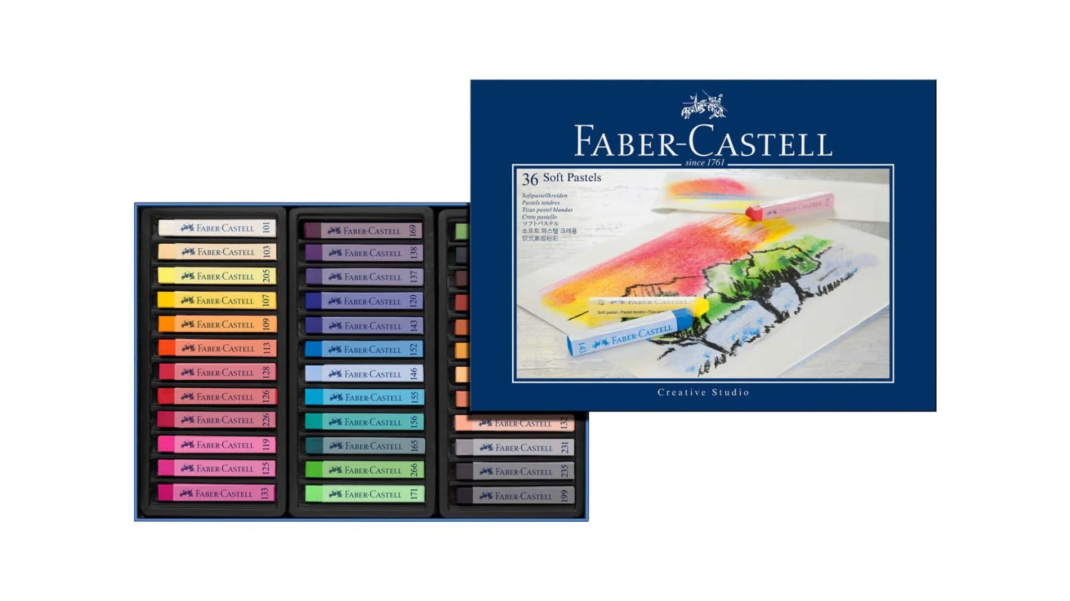 FABER-CASTELL Softpastellkreiden 36er Kartonetui