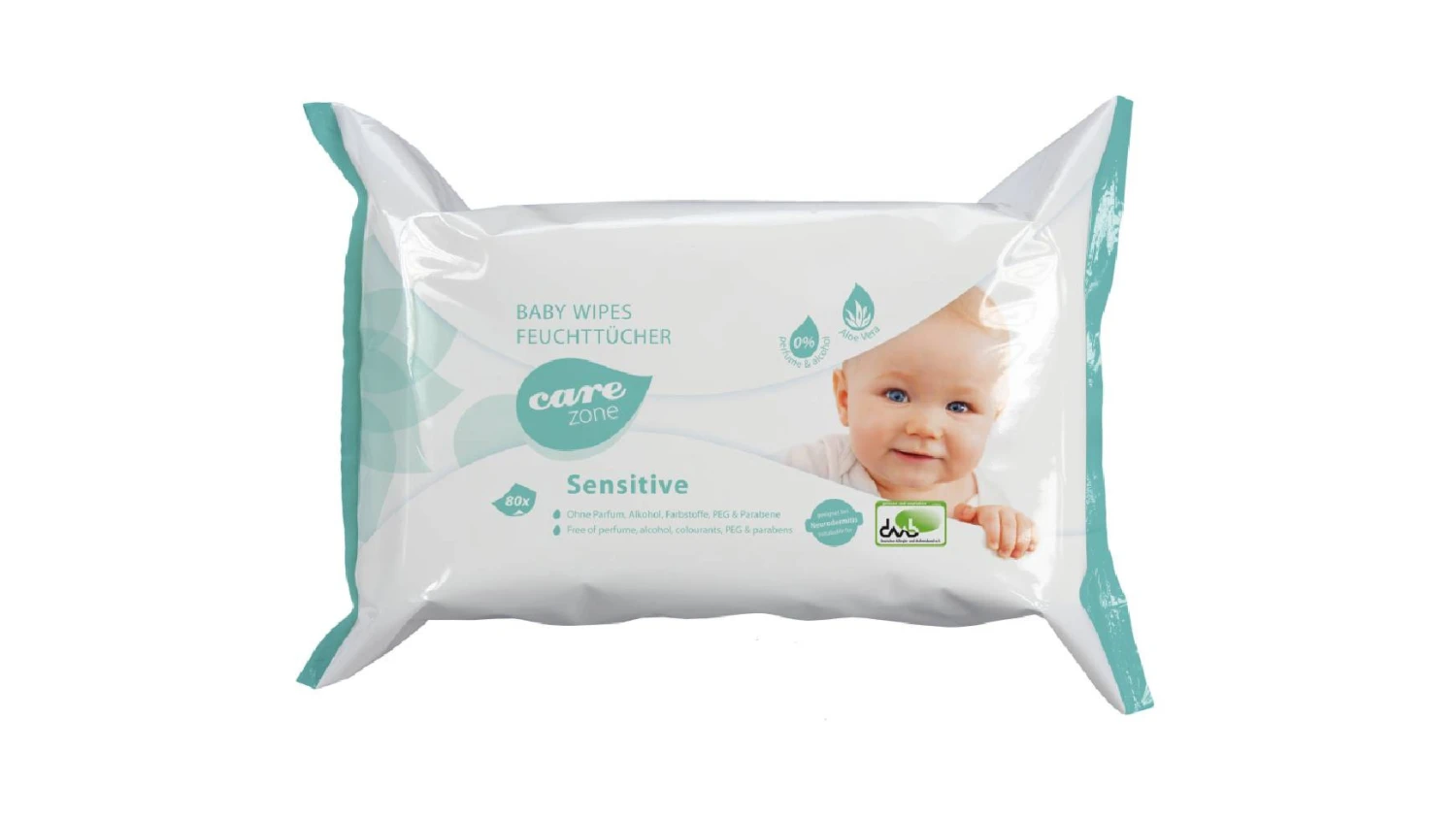 CARE ZONE Pflege-/Reinigungstücher Babywipes Sensitive 80 Stück