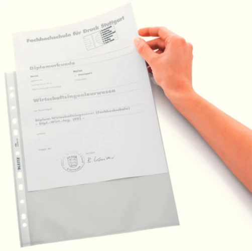 LEITZ Prospekthülle PP A4 glatt - 100 Stk.