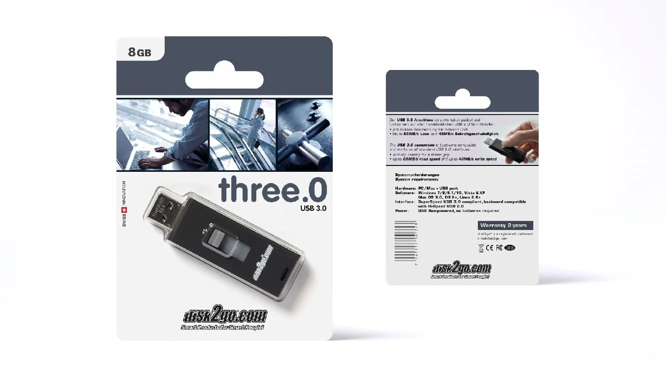 DISK2GO USB-Stick three.O 8GB