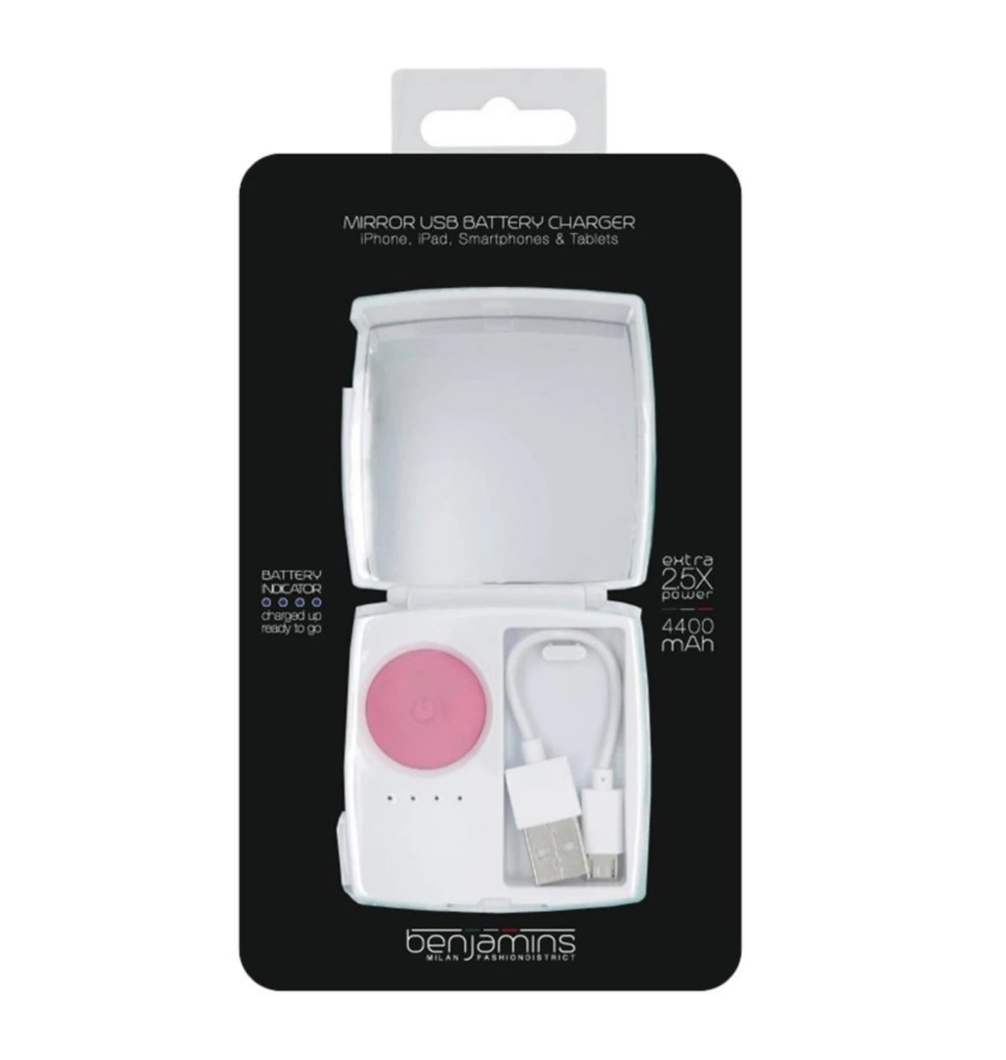 Benjamins Black Blush Powerbank 4400 mAh
