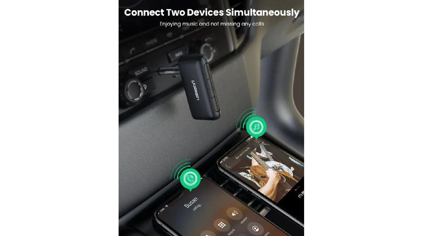 UGREEN Car BT 5.0 Receiver Audio Adaper 3.5 mm