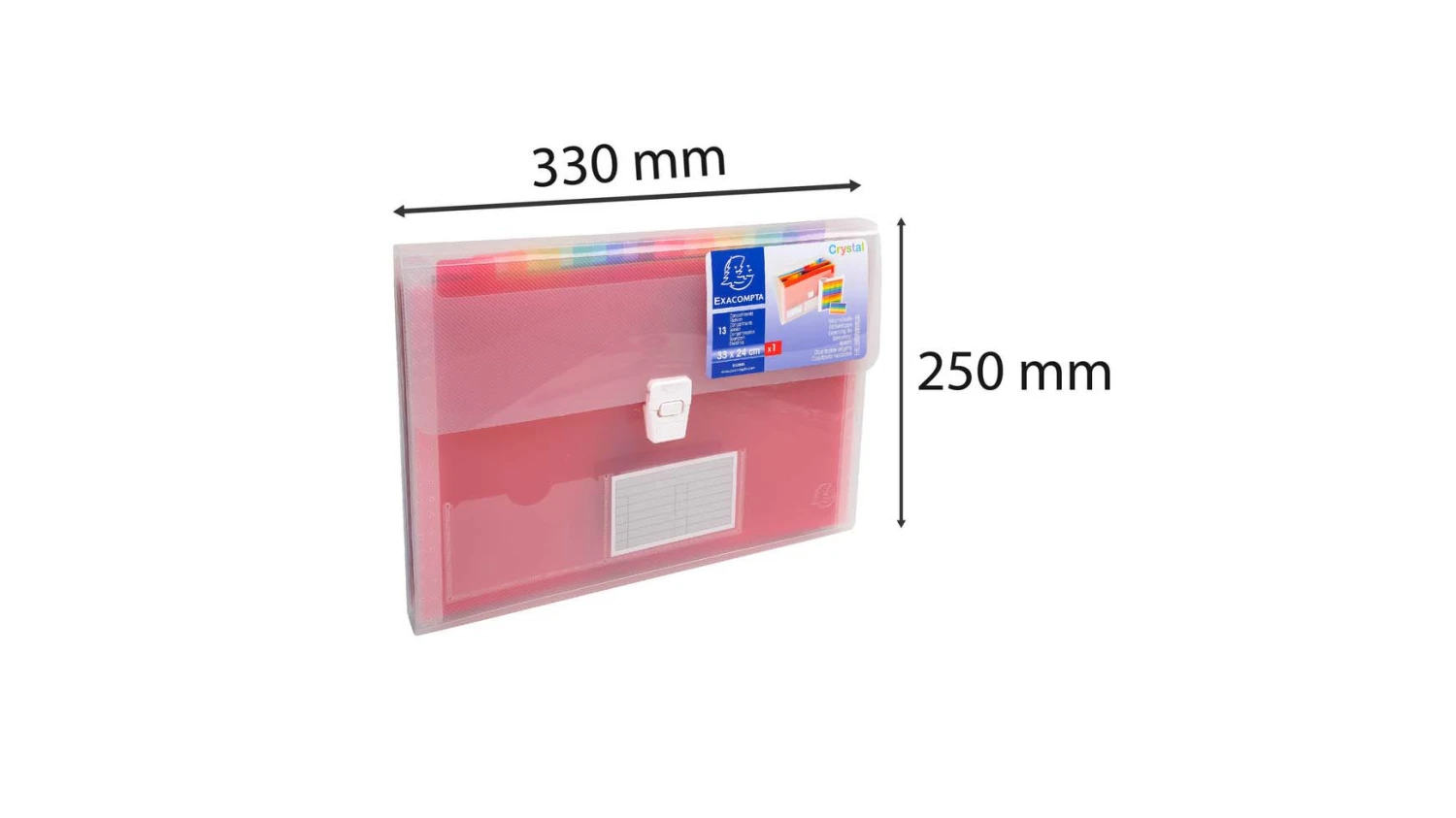 EXACOMPTA Fächermappe Crystal 13 Fächern