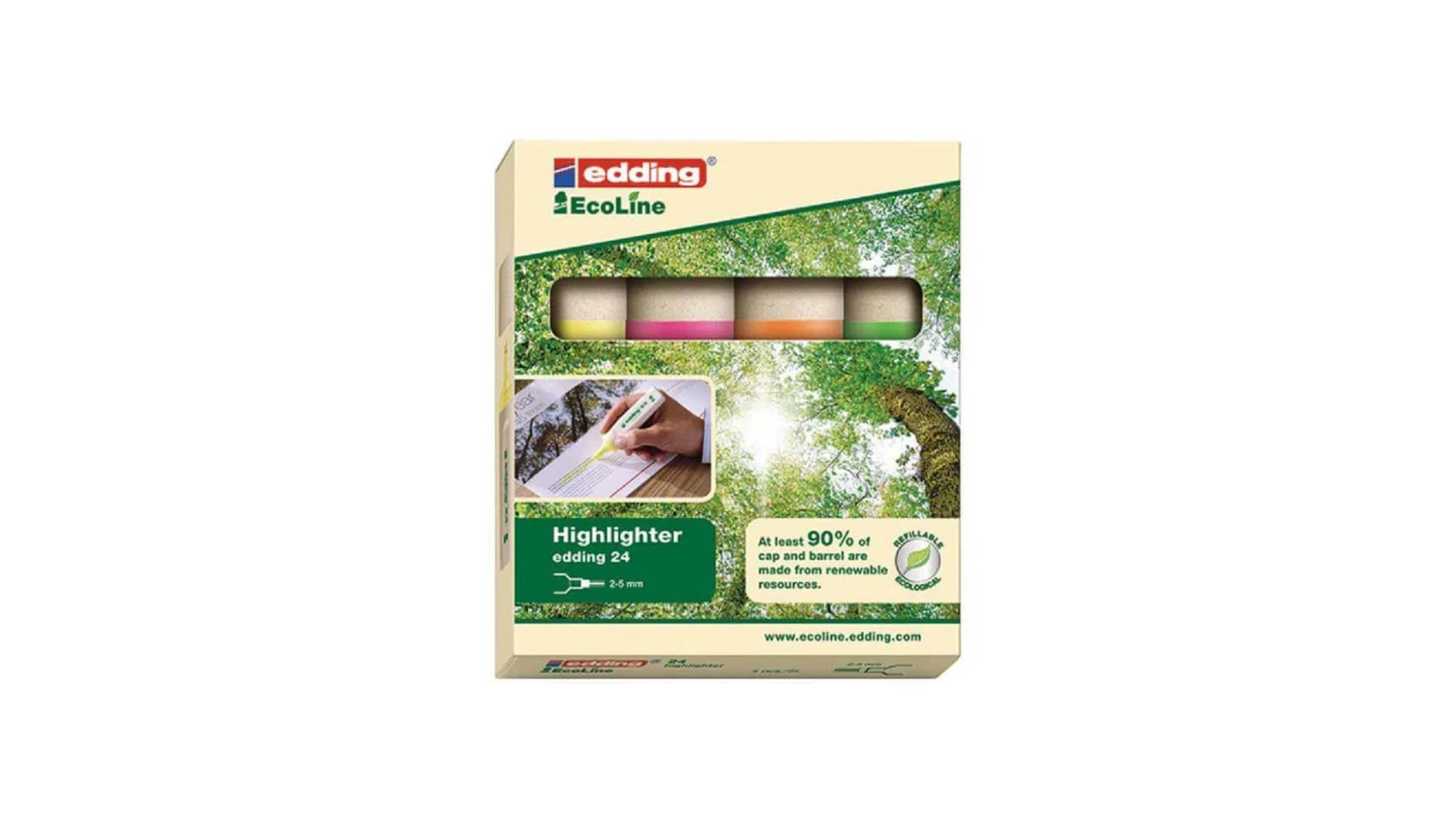 EDDING EcoLine Textmarker 24 - 2-5 mm