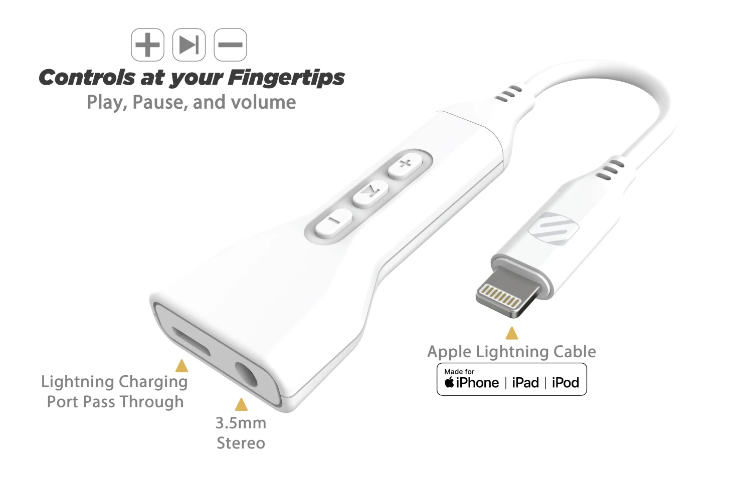 Scosche Lightning & AUX Adapter
