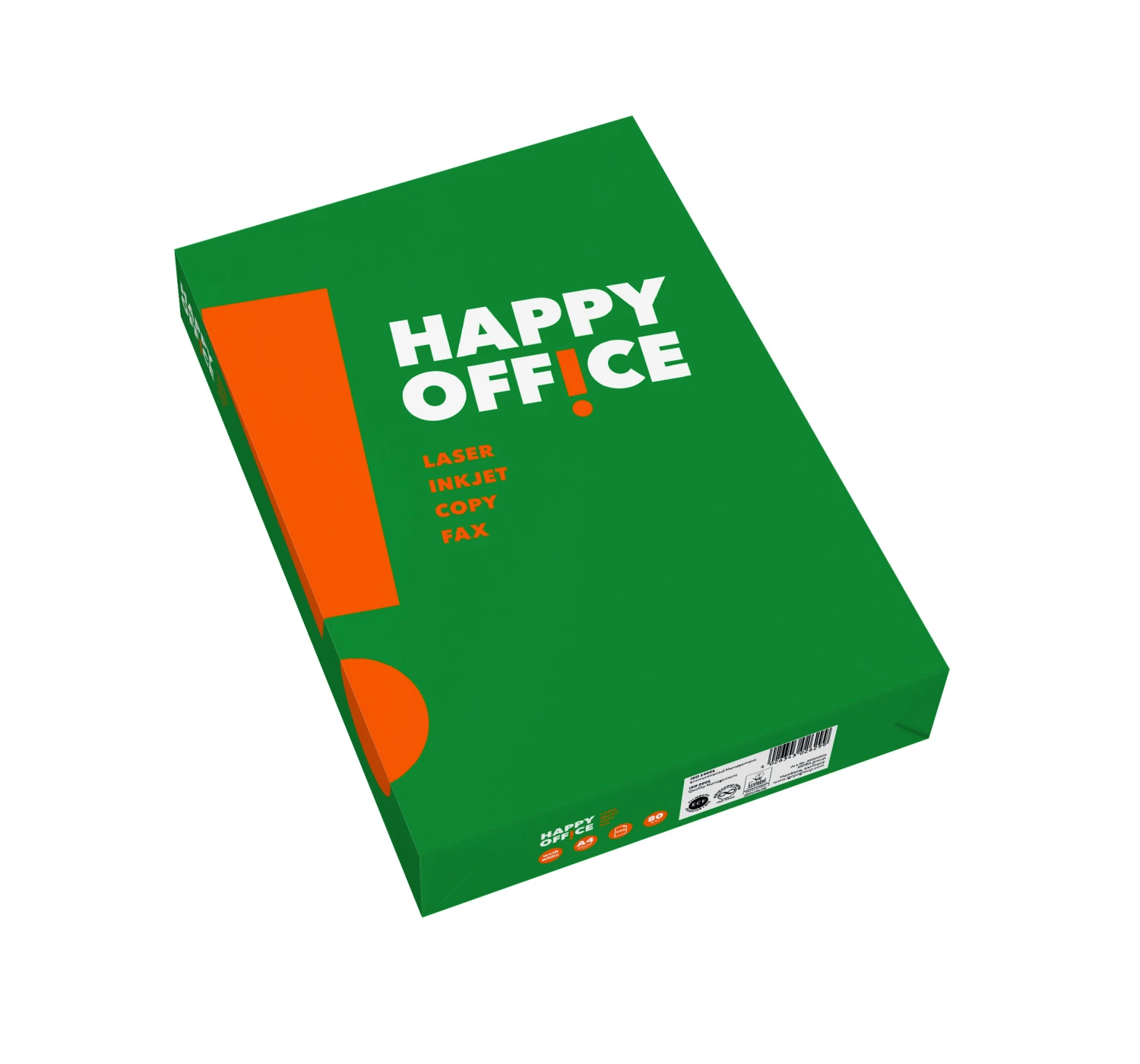 HAPPY OFFICE Kopierpapier A4 , 80 g/m², 500 Blatt