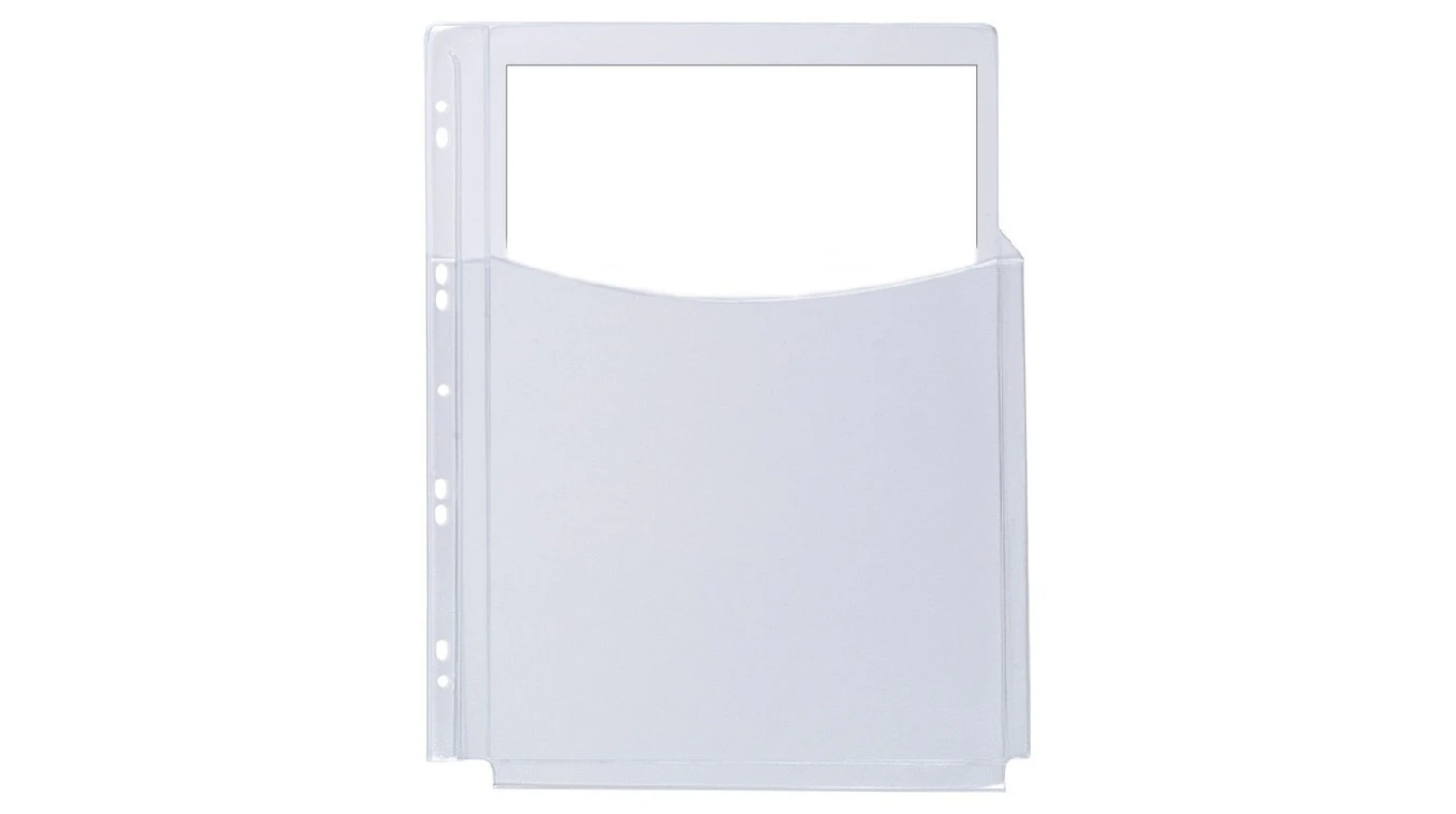 Q-CONNECT® Faltentaschen A4 PVC teildeck