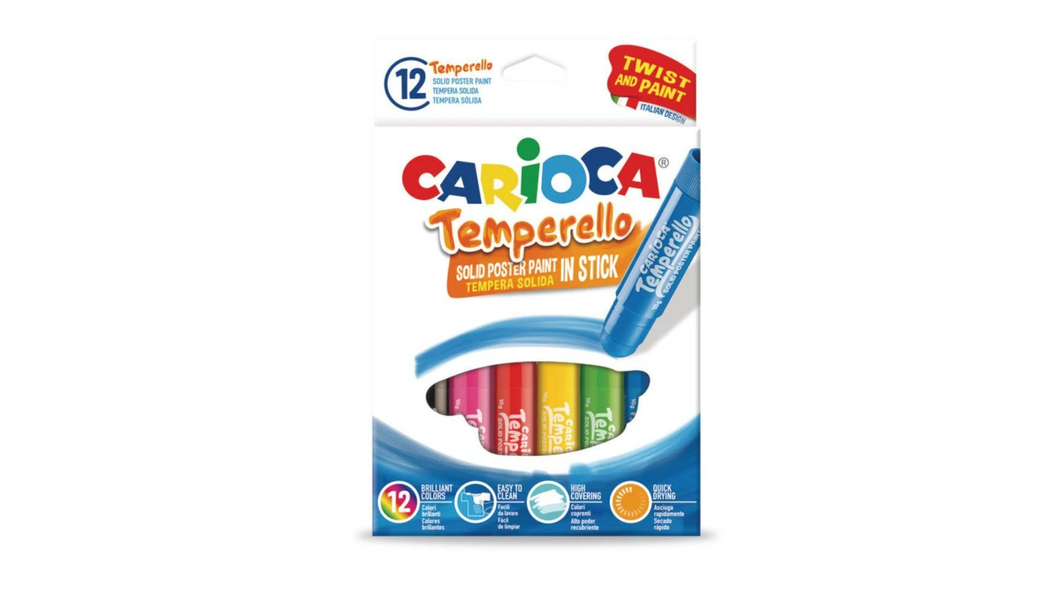 CARIOCA Posterfarbe Temperello 12er Pack