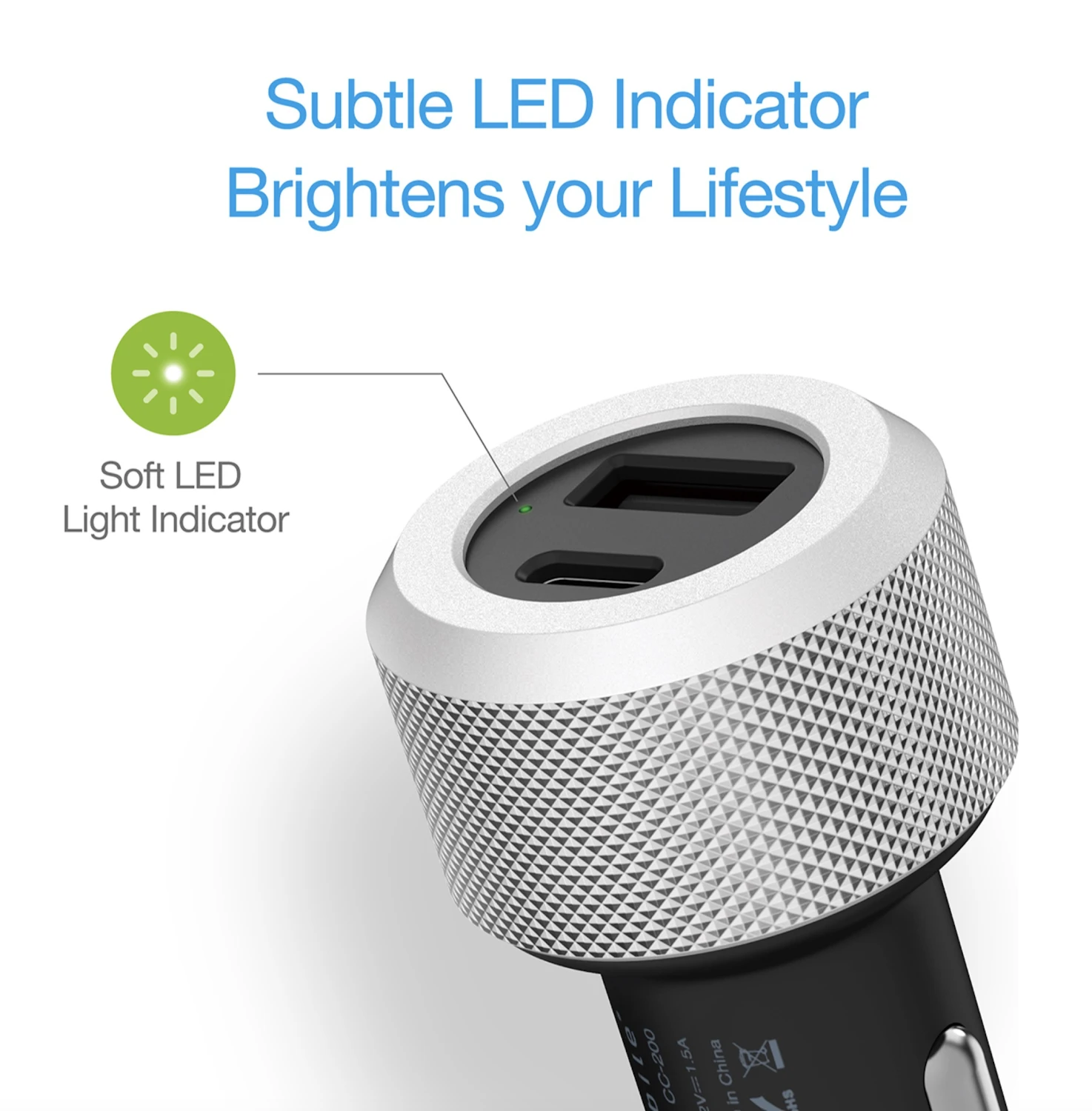 Just Mobile Highway Turbo Dual-USB Car Charger