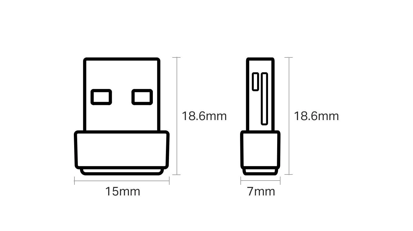 TP-LINK Archer T2U Nano AC600 WLAN-USB-Adapter