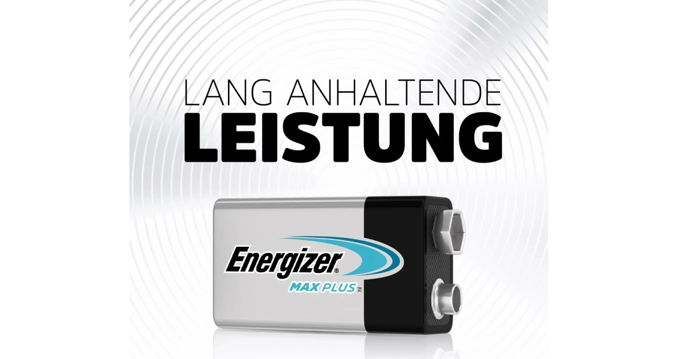 ENERGIZER Batterie Max Plus 9.0V 600 mAh