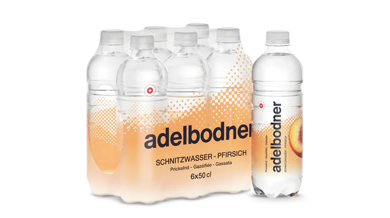 ADELBODNER Schnitzwasser Pfirsich 6 x 5 dl