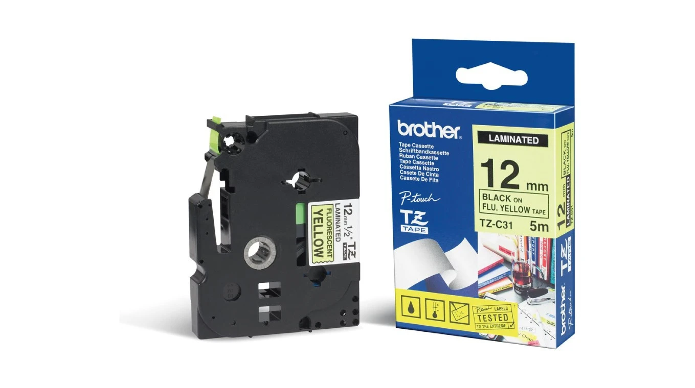 BROTHER P-Touch® TZe-C31 Schriftband, 12 mm x 5 m