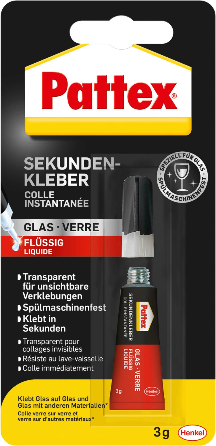 PATTEX Glas Sekundenkleber