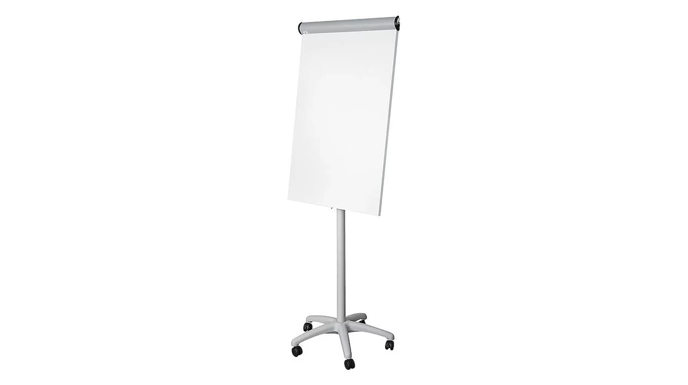 BÜROLINE Flipchart Mobile 5-Stern Rollenfuss 104 x 68 cm