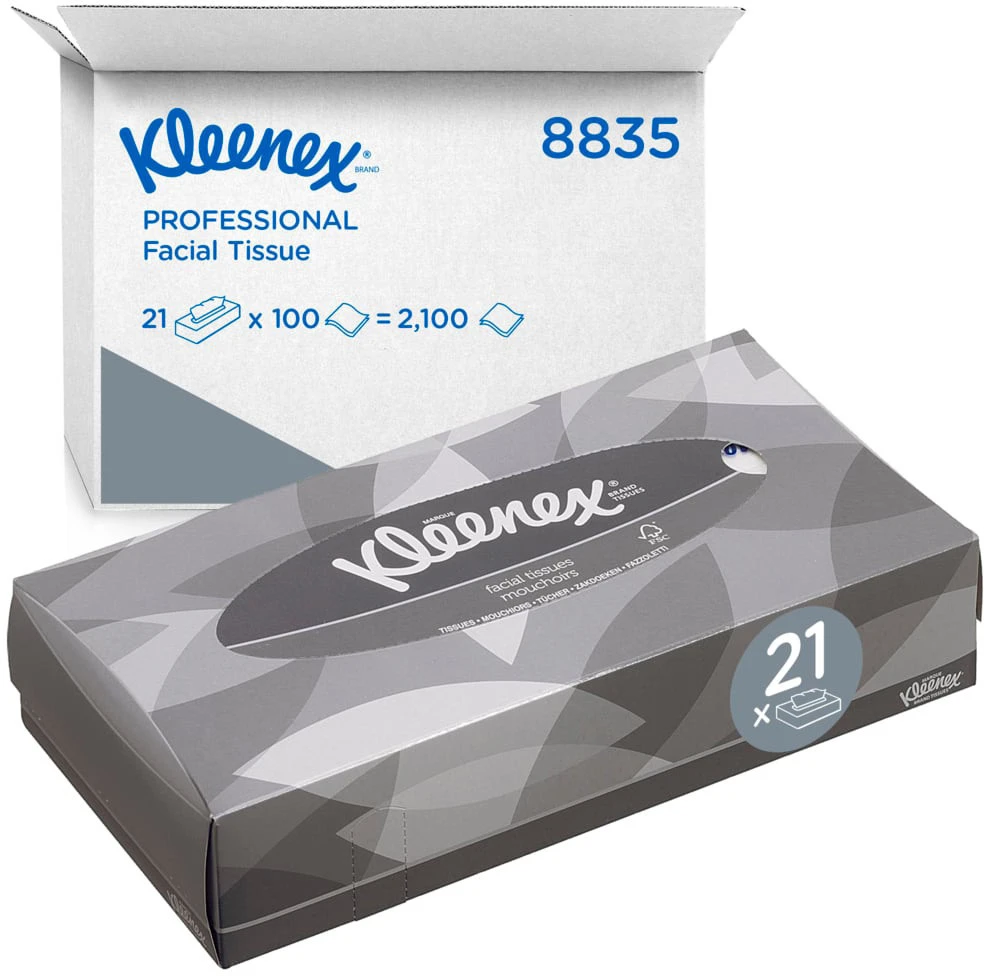 KLEENEX Kosmetiktücher 2-lagig, 1 Stück