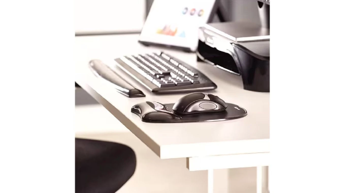 FELLOWES Mausmatte mit Handgelenkauflage