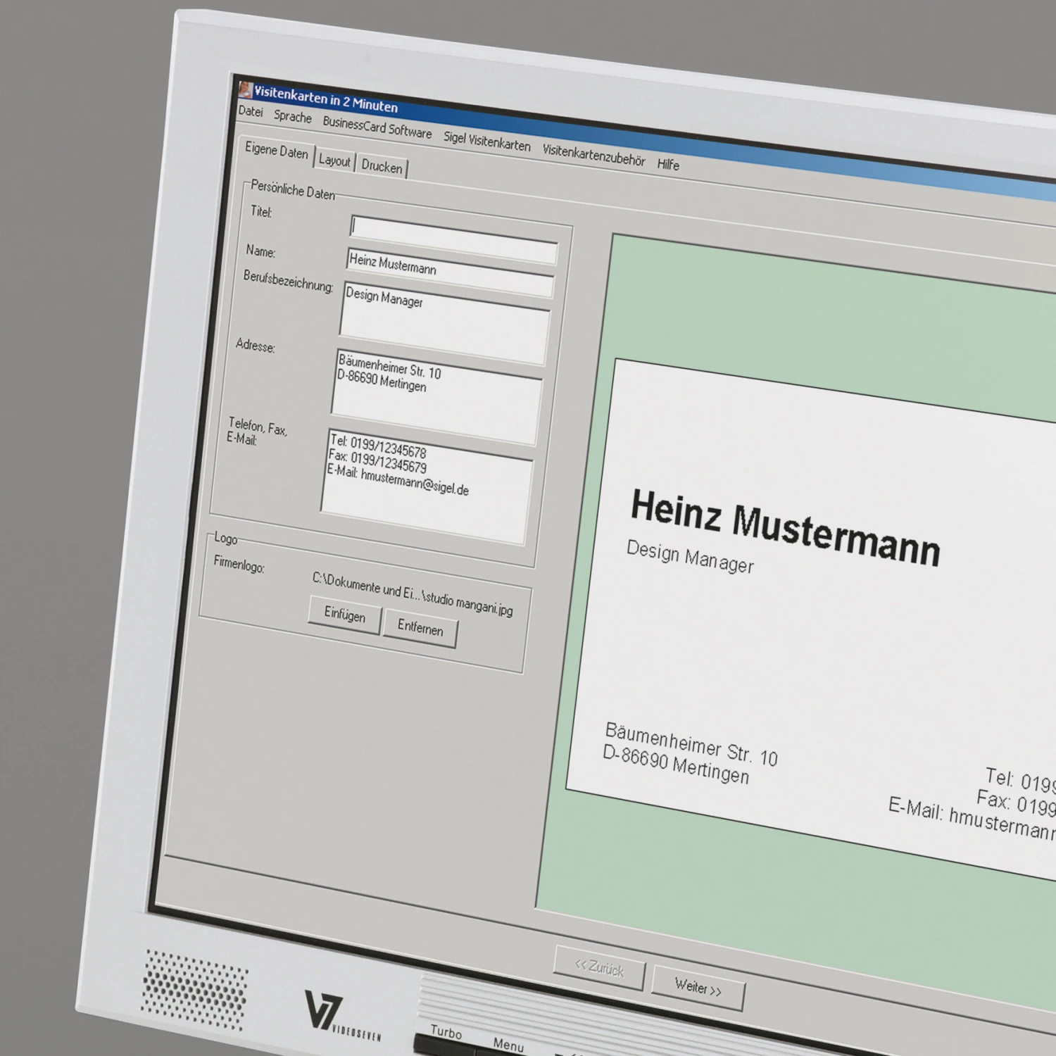 SIGEL LP798 Visitenkarten 85x55mm