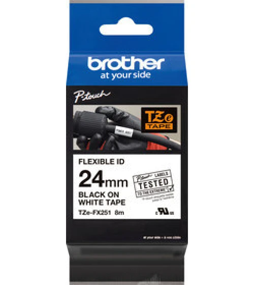 BROTHER P-Touch TZE-FX251 Schriftband 24 mm x 8 m