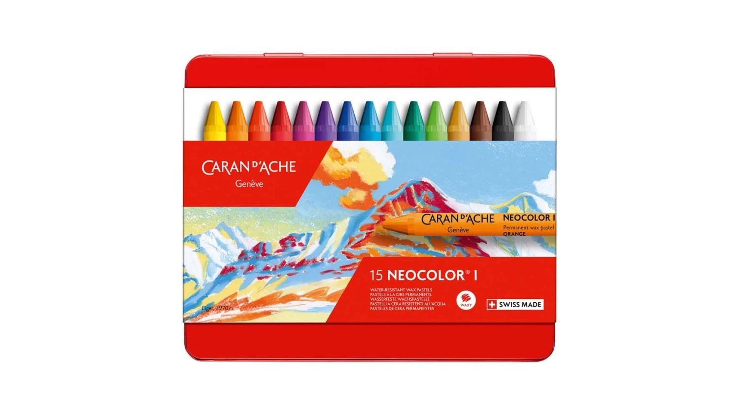CARAN D'ACHE Wachsmalkreide Neocolor 1 - 15 Farben