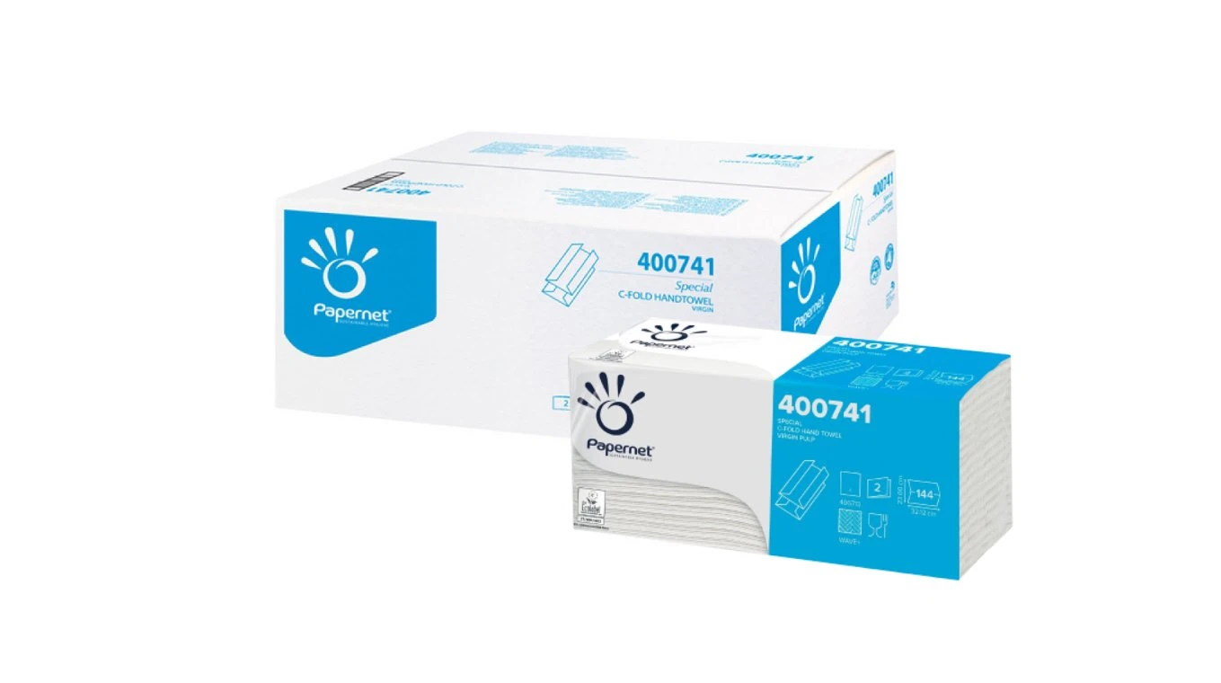 PAPERNET Papierhandtücher 2-lagig, C-Falz, weiss