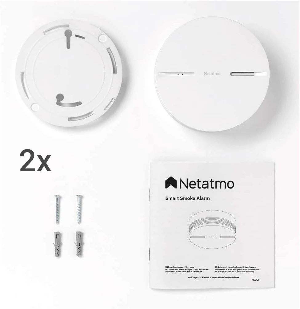Netatmo 2x Smarter Rauchmelder