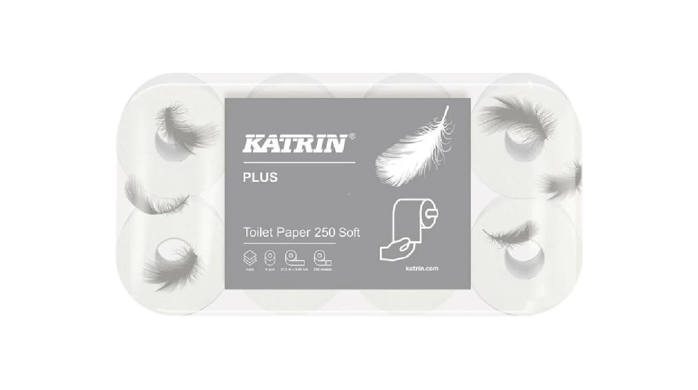KATRIN WC-Papier Plus soft 3-lagig, 1'080 Rollen