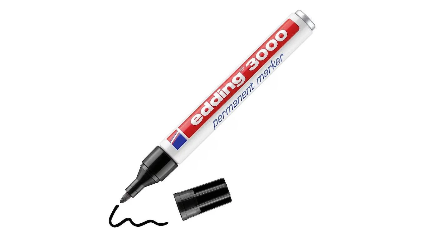 EDDING 3000 Permanent Marker - schwarz, 10 Stück