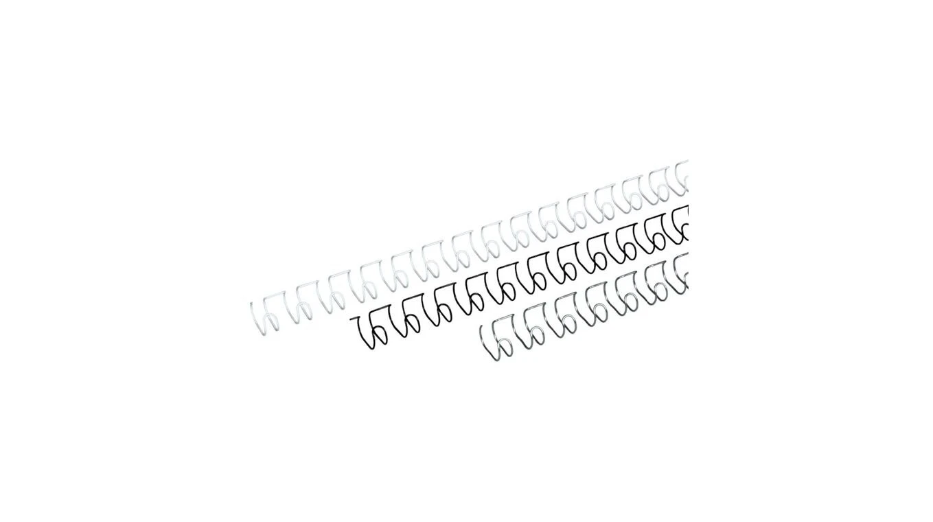 GBC Drahtbinderücken 10mm, A4, 21 Ringe, 100 Stk.