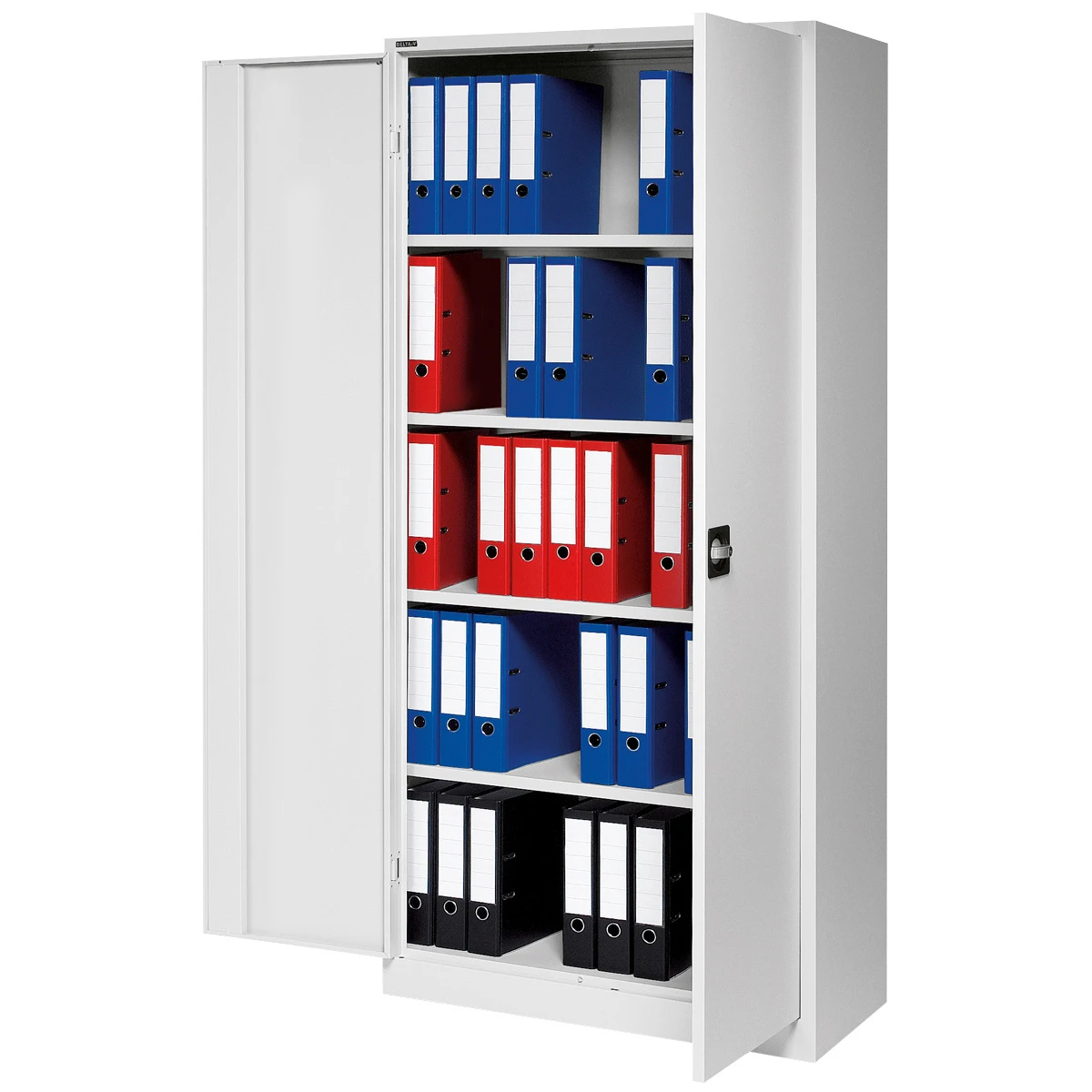 Büro-Stahlschrank 195 x 92 x 42 cm - RAL 7035