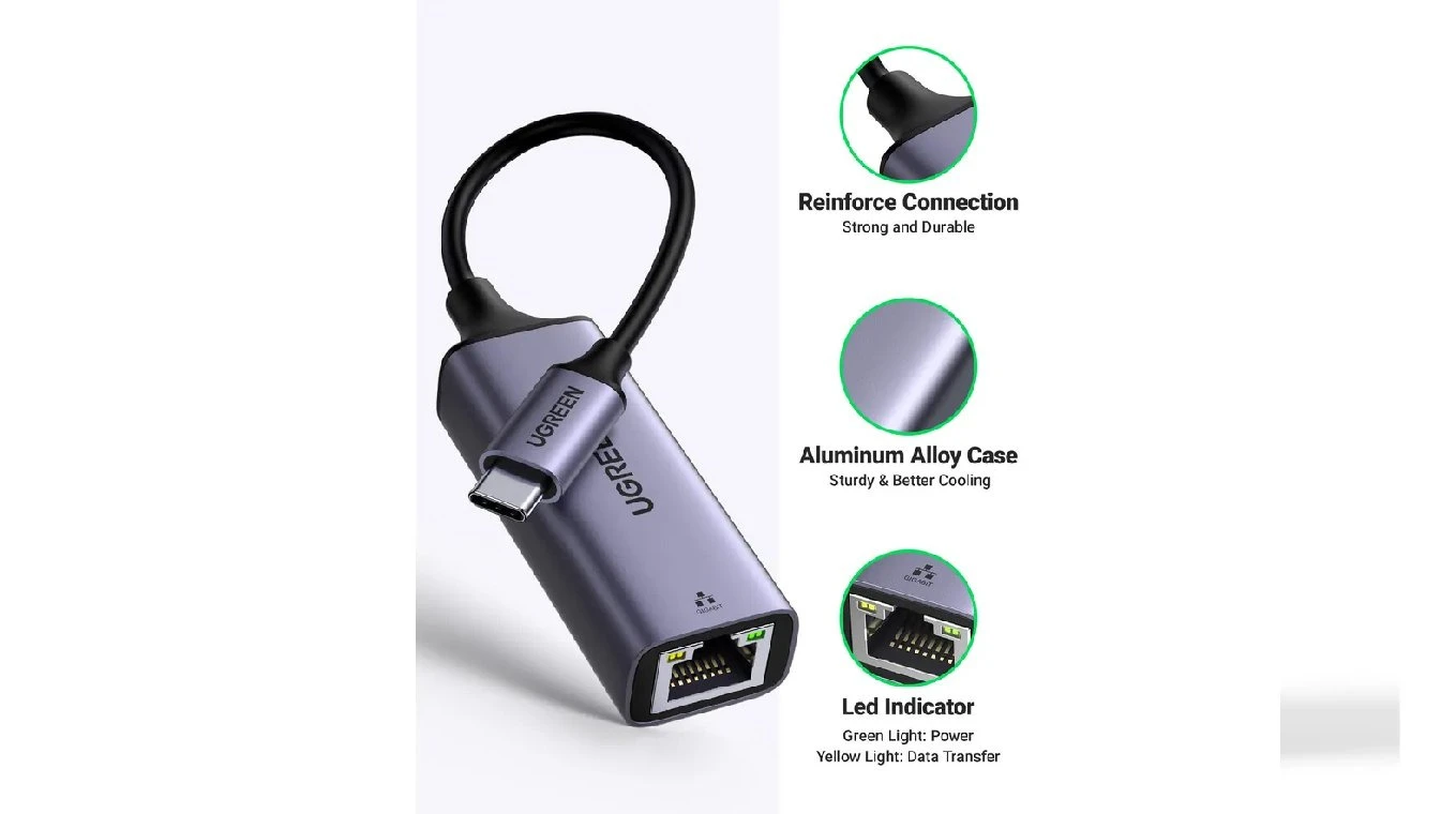 UGREEN Gigabit Ethernet Adapter USB-C 3.1