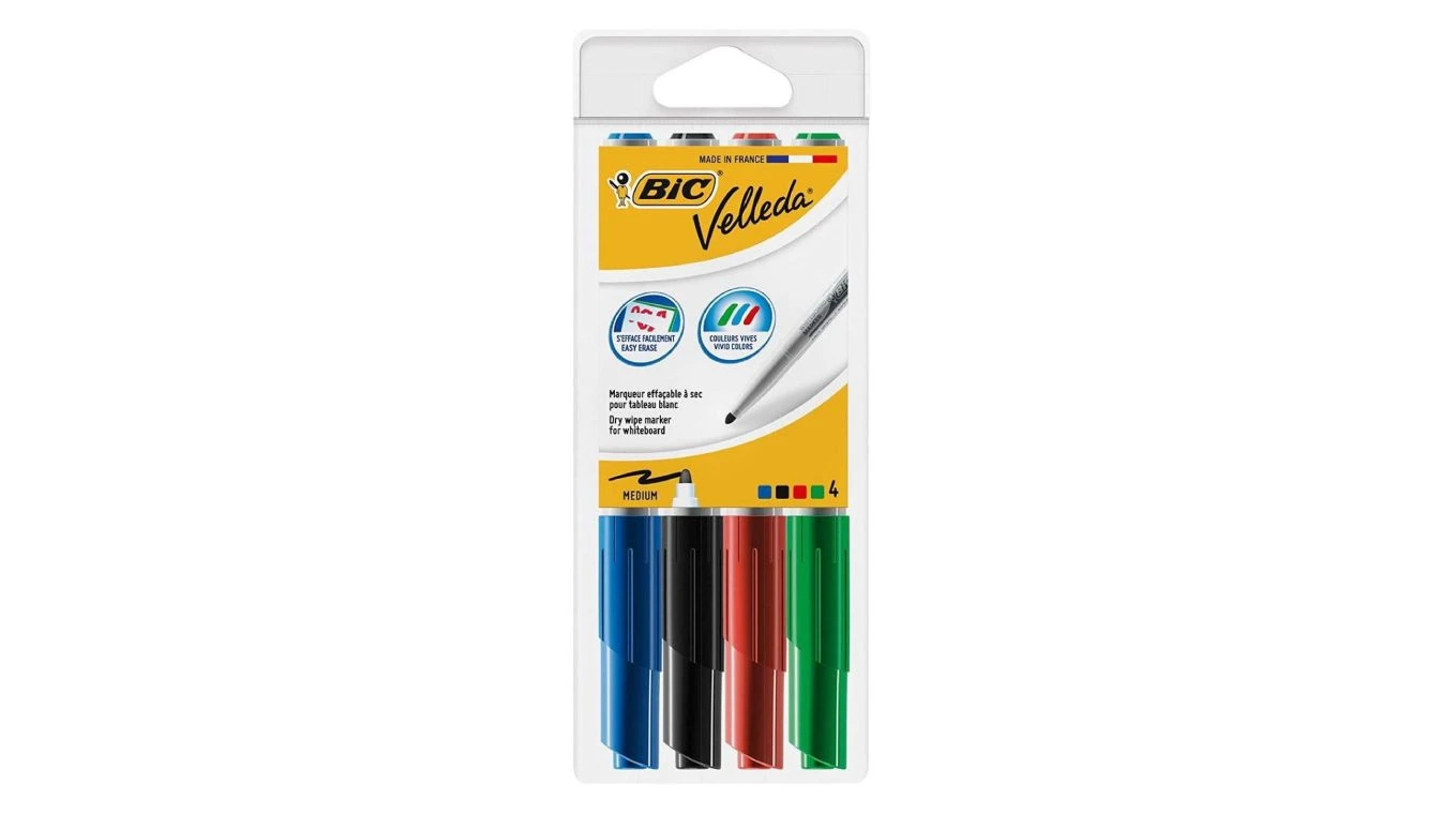 BIC 1741  Marker Velleda 4.5 mm, 4er Pack