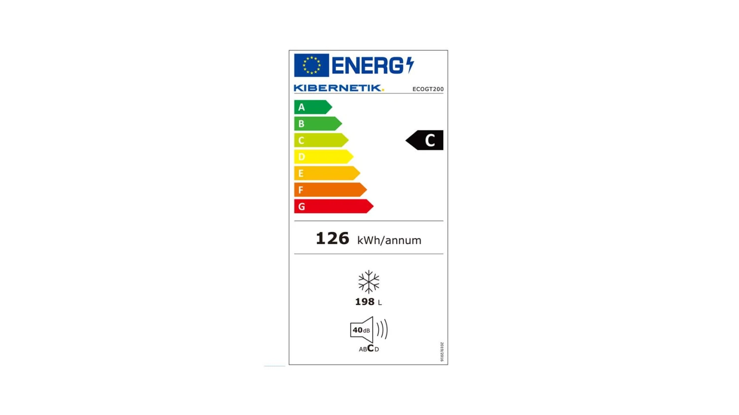 KIBERNETIK Gefriertruhe ECOGT200 - 200 L