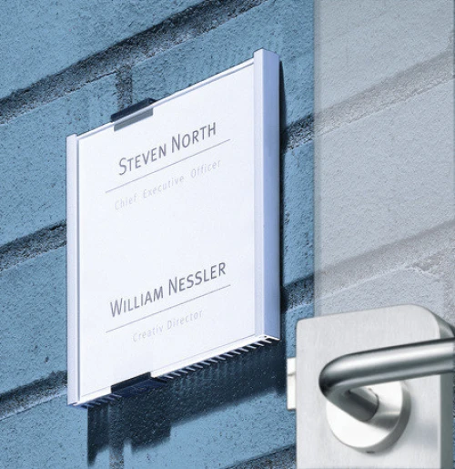 DURABLE Türschild mit Aluminiumrücken 149 x 148.5 mm