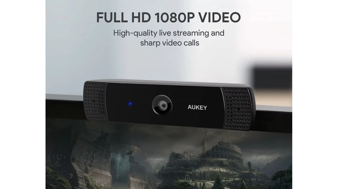 AUKEY Stream Webcam 1080P Dual Mic