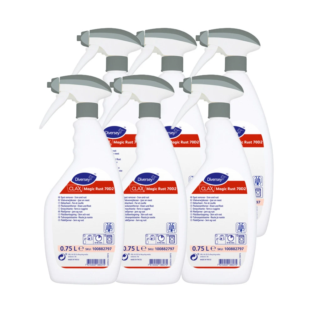 CLAX Fleckenentferner Magic Rust 70D2, 6 x 750 ml