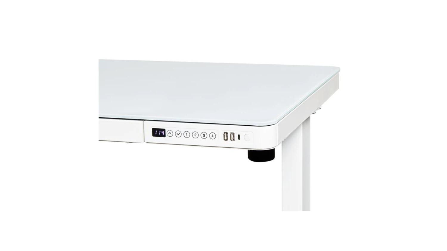 Contini höhenverstellbarer Bürotisch 1.2 × 0.6 m, Glas